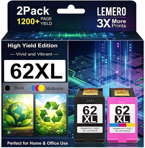 LEMERO Remanufactured Ink Cartridge Replacement for Epson 410XL 410 XL T410XL to use with Epson Expression XP-640 XP-830 XP-7100 XP-530 XP-630 XP-635 (High Capacity Black) 2 Pack in Saudi Arabia