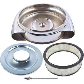 منظف الهواء Geluoxi جميع الفولاذ المسحور عند الاستبدال الخلفي لـ Cadillac Oldsmobile 1951-1956 5-1/8 "Carb Neck 92511925 in Kuwait