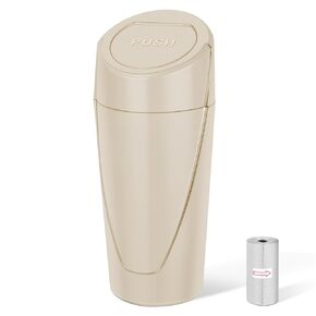 علبة سلة المهملات ، صندوق حامل كأس صغير مع غطاء ، علبة القمامة الأبواب المقاومة للتسرب مع 20 كيس القمامة ، سلة المهملات الصغيرة للسيارة ، المنزل ، المكتب in Kuwait