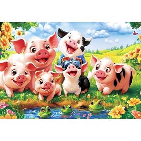100 Piece Dog Puzzles for Kids Ages 6-8 8-10 - Picnic Puppy Jigsaw Puzzles - 100 Piece Senior Jigsaw Puzzle for Toddlers Kids Puzzles Ages 3-5 Toys Birthday Gifts for Boys Girls Adults-15 x 19 in in Saudi Arabia