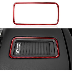 Car Carbon Carbon Secal Recal Box Box Cover Cover Interior Trim to Chevrolet Silverado/GMC Sierra 1500 2500HD 3500HD 2014-2018 Accessories （Red） in Kuwait