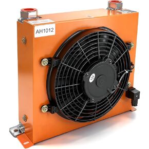 مبرد الهواء الهيدروليكي AH0608T-CA المبرد بالهواء المبرد بالهواء DC 12V 48W 60L/MIN متوافق مع معظم مُعلِّم ونماذج 1-2 طن in Kuwait