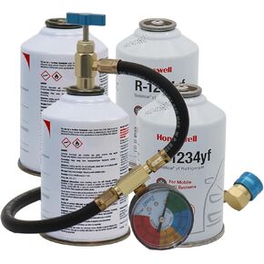 ZeroR® HFO-1234YF R1234YF Refrigerant for MVAC Use in 8oz SSV Cans (1 Can) with Maintenance Label in Kuwait