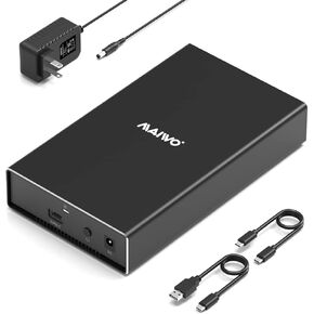 Maiwo USB 3.0 MSATA SSD العلبة ، محول SSD الخارجي 5 جيجابت في الثانية (لا يوجد كابل مطلوب) ، دعم UASP & trim ، سعة تصل إلى 2 تيرابايت ، حاوية الألومنيوم المحمولة لمدة 3050 مللي ثانية SSD in Kuwait