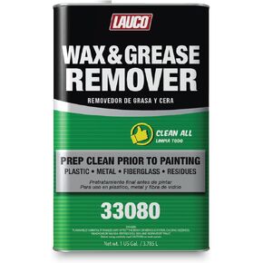 Lauco Wax and Grease Remover 1 Gallon Multi-Surface Prept Cleaner للجسم التلقائي ، Garage | يعمل على البلاستيك والمعادن والألياف الزجاجية مذيبات مذيبات قوية in Kuwait