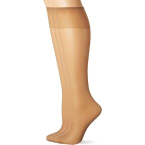 L'eggs Women's 3-Pack Day Sheer Panty Hose, Off Black, One Size in Kuwait
