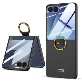 بالنسبة إلى Samsung Galaxy Z Flip 6 Case with S Pen and Ring ، غلاف الهاتف اللطيف جدًا من الجلد المضاد للجلد مع واقي شاشة الكاميرا لـ Samsung Galaxy Z Flip 6 5G (ZFLIP6 الأرجواني) in Kuwait