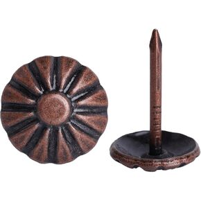 7/16 Inch Antique Brass Upholstery Tacks, 120Pcs Furniture Decorative Heavy Duty Tacks, Upholstery Pins Nails for Sofa, Headboard, Bed, Chair, Jewelry Box and DIY Project in Saudi Arabia