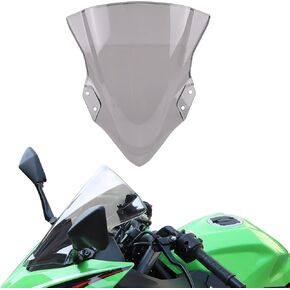 الزجاج الأمامي لـ Ninja 400 ، داكن الزجاج الأمامي الأمامي ، انحراف الرياح المنحرفون من كاواساكي Ninja400 EX400 NINJA250 2018-2023 الملحقات in Kuwait