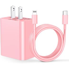 Dayaoncy Compatible with iPhone 16/15 Charger Fast Charging, 20W USB C Wall Charger with 3Pack 10FT USB C to C Cable, Type C Fast Charger Compatible with Phone/Android/Phone/Samsumg/Pad Pink in Kuwait