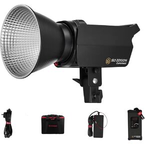 IFOOTAGE SL1 130BNA 130W Bi-Color COB LED Video Light,Standard Bowens Mount Point Source Output Continuous Lighting,APP Control,for Studio Camera Photography Live Streaming in Kuwait