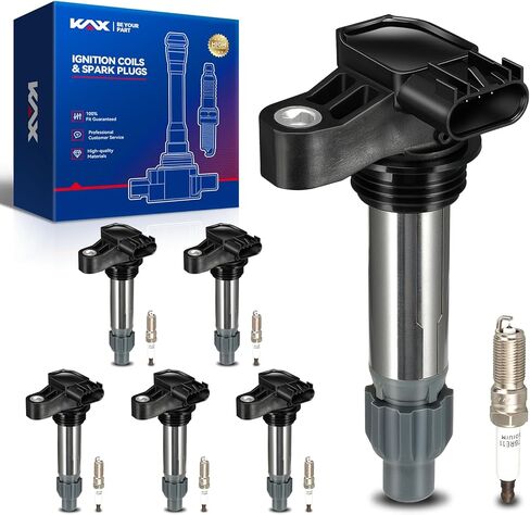 مجموعة أداء OEM من 6 UF617 ملفات الإشعال وتوصيلات شرارة Iridium المزدوجة من أجل Infiniti G37 Q50 QX50 M37 Q40 QX70 Q60 FX37 Q70 Q70L EX37 ، NISSAN 370Z BASE 370Z TEAT 370Z SPORT 370Z SPORT in Kuwait
