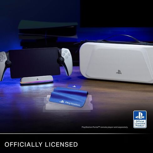 محطة شحن Powera لـ PlayStation Portal ™ عن بُعد مع Lumectra ™ ، إضاءة RGB ، شاحن مغناطيسي ، شاحن مغناطيسي ، رسوم ، قاعدة مرجحة ، مرخصة رسميًا in Saudi Arabia