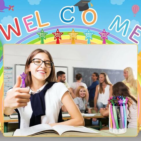Sherr 72 Pcs Welcome Back to School Ballpoint Pens Back to School Supplies First Day of Pens Gifts Office in Saudi Arabia