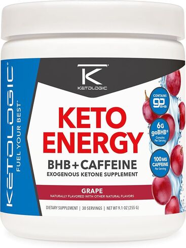الكيتولوجية BHB Ketoenergy ketones ketones ketones مع الكافيين | التوت عصير الليمون - 30 خدمة | يدعم انخفاض الكربوهيدرات ، كيتو النظام الغذائي وتعزيز الطاقة ، التركيز | ملحق keto قبل التمرين ، بيتا هيدروكسي بيوتيرا in Kuwait