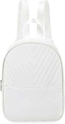 Womens Backpack, PU Women’s Backpack Ladies Backpack for Women, Elegant Leather Backpack with Adjustable Strap (white) in Kuwait