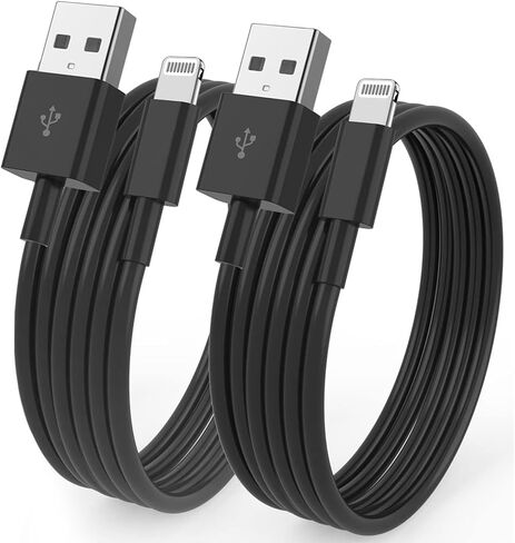 [ Apple MFi Certified ] iPhone Charger 6ft, Long Lightning to USB Cable 6 Feet, Fast Apple Charging Cable Cord 6 Foot for iPhone 14 Pro Max/13 Pro Max/12 Mini/11 Pro/11/XS/XR/8/7/6s/iPad,Air in Kuwait