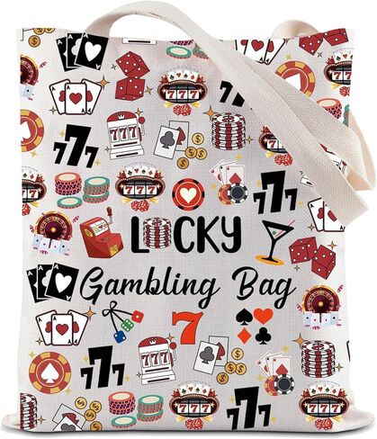 ZJXHPO Casino Loving Gift Lucky Gambling Bag Bag Bag for Gambler Poker Player Bag Bag Gambling Gift in Saudi Arabia