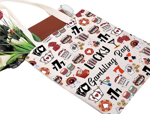 ZJXHPO Casino Loving Gift Lucky Gambling Bag Bag Bag for Gambler Poker Player Bag Bag Gambling Gift in Saudi Arabia