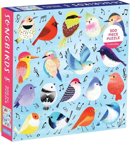 Mudpuppy Birding Around – 500 Piece Family Jigsaw Puzzle with Colorful and Fun Illustrations of Happy Birds for Children Ages 8 and Up in Saudi Arabia
