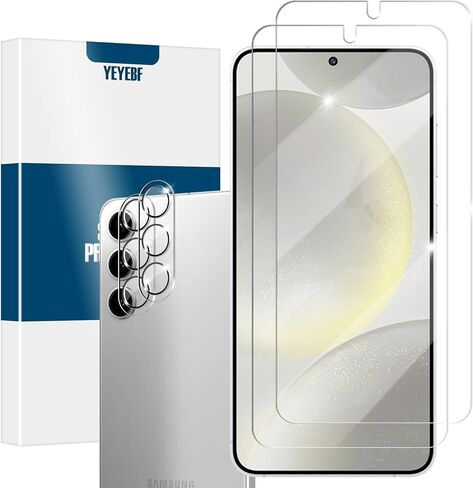 YEYEBF Galaxy A23 HD واقي شاشة من الزجاج المقوى الشفاف + واقيات عدسة الكاميرا، [عبوتان + 2] [مضاد للخدش] [صديق للحافظة] واقي شاشة زجاجي لهاتف Samsung Galaxy A23 in Kuwait