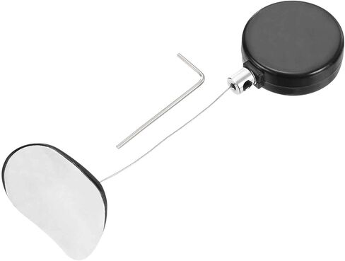 MECCANIXITY 1.8 ft Retractable Cable Lock with Arc Patch Remote Control Security Lock with Adjustable Cord Tether Anti Theft for Laptop, TV, 200g, Black in Saudi Arabia