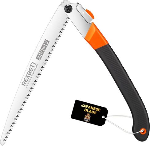 REXBETI 14-Inch Folding Pruning Saw, Extra Long Hand Saw for Tree Trimming in Kuwait