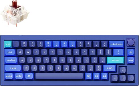 Keychron Q2 قابلة للتبديل RGB الإضاءة الخلفية الزرقاء نسخة مقبض - اللون الأزرق - خاص in Kuwait