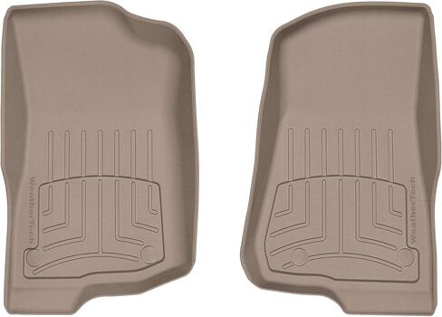 WeatherTech FloorLiner HP Custom Fit Floor Mats for Jeep Wrangler 2-Door, Wrangler 4-Door Rubicon 392, Wrangler 4xe, Wrangler Unlimited 4-Door - 1st Row (4413131IM), Black in Saudi Arabia