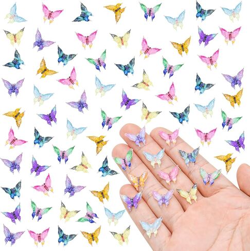 200 PCS Mini Resin Unicorn Figurines for Crafts Luminous Tiny Resin Animal Miniature Things for Dollhouse Fairy Garden Micro Landscaping Decoration Cake Toppers Decor in Saudi Arabia