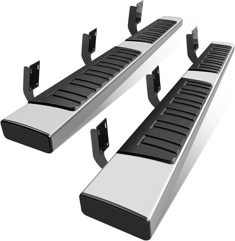 PZ 6" Running Boards for 1999-2016 Ford F-250 F-350 F-450 F-550 Super Duty Crew Cab Mirror Stainless Steel Side Step Rails Nerf Bar in Kuwait