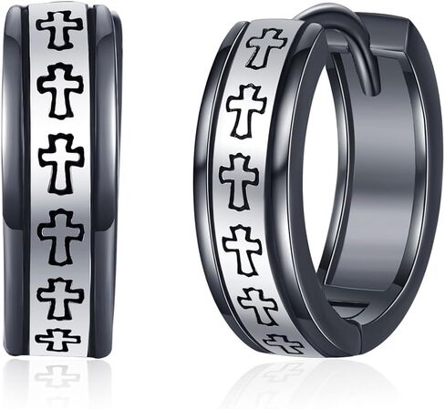 أقراط فايكنغ للرجال 925 من الفضة الإسترلينية أقراط هوب هوجي أقراط كلاسيكية مجوهرات نورس فايكنغ هدية للنساء والرجال in Kuwait