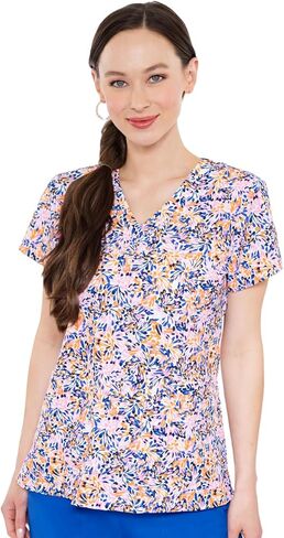 Med Couture Women's V-Neck Vicky Print Top, Soho Floral, XXX-Large in Saudi Arabia