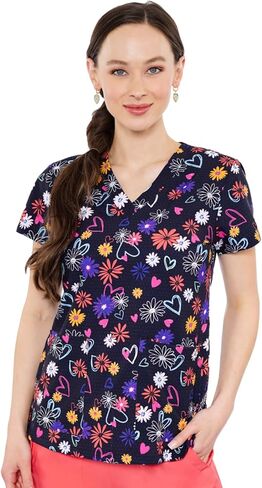 Med Couture Women's V-Neck Vicky Print Top, Soho Floral, XXX-Large in Saudi Arabia