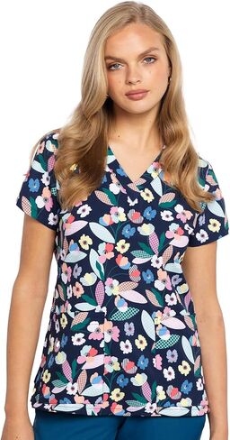 Med Couture Women's V-Neck Vicky Print Top, Soho Floral, XXX-Large in Saudi Arabia
