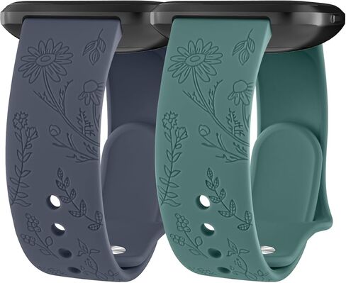 2 حزمة مقاوم للماء لفيتبيت بالعكس 2 عصابات للنساء الرجال ، معصم بديل للرياضة السيليكون القابلة للتنفس in Kuwait