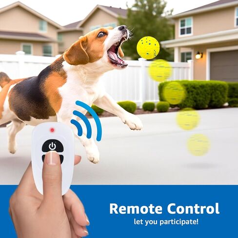 Dolita Interactive Dog Toy with Remote 3 Modes Tough Chewers Dog Ball,Smart Motion-Activated,E-TPU Material Toys for Aggressive Chewers,Large/Medium Dogs in Saudi Arabia