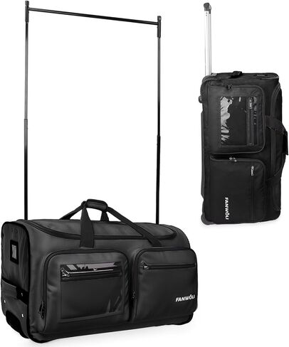 Fanwoli 23" Dance Bag with Garment Rack | Upgraded Stable System & Fabric | More Lightweight & Wear-Resistant | Ideal Competition Rolling Duffle Bag in Saudi Arabia