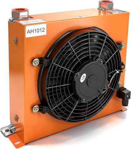 مبرد الهواء الهيدروليكي AH0608T-CA المبرد بالهواء المبرد بالهواء DC 12V 48W 60L/MIN متوافق مع معظم مُعلِّم ونماذج 1-2 طن in Kuwait
