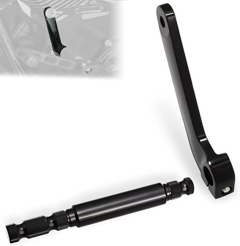 WOWTK INNER SHIFT LEVER+SHAFT ، SHIFTER SHAFT LEVER+GEAR Shift for Harley Touring 1983-2016 Electra Glide Road Road Road King Street Glide Flt/FLHT ، استبدل 33709-82A ، 33718-82B ، Chrome ، Chrome in Saudi Arabia