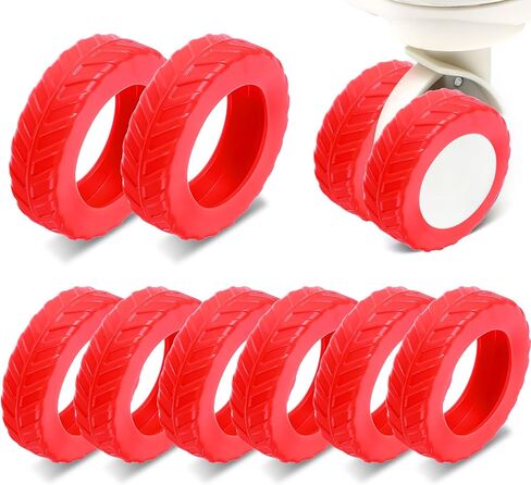 8Pcs Luggage Wheel Covers Protector, Anti Slip Suitcase Wheel for 2.1-2.4 Inch Wheels Carry On Travel Luggages Replacement Accessories(Silicone, Black) in Saudi Arabia