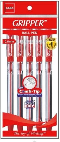 Cello Gripper (Black) Ball Pen - (Pack of 10) in Saudi Arabia