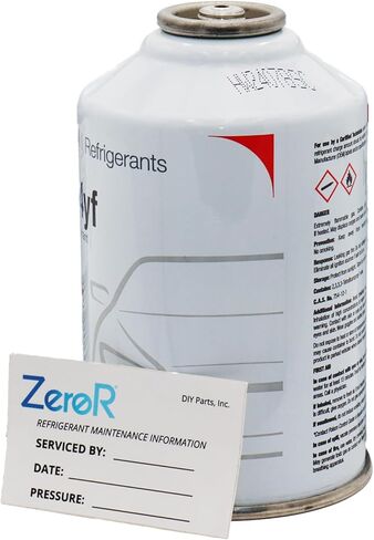 Zeror® HFO-1234YF R1234YF المبرر لاستخدام MVAC في علب SSV 8oz (1 علبة) مع ملصق الصيانة in Kuwait