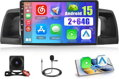راديو سيارة لتويوتا كورولا EX 2005-2012: 2G+64G سيريو مع Carplay Android Auto ، شاشة تعمل باللمس 9 بوصة مع ترقية Bluetooth ل Tribeca مع GPS WiFi SWC RDS DSP in Saudi Arabia