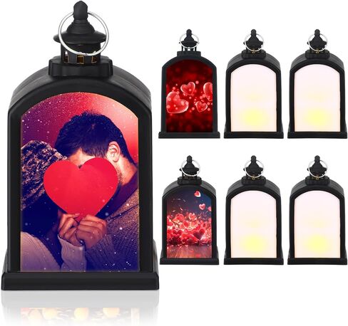 6 PCS Ramadan Minterns Candle Mini Mini LED LED Hanging Lantern Ramadan Lantern Lights for Indoor Outdoor Decor Eid Mubarak Gift (Black) in Kuwait