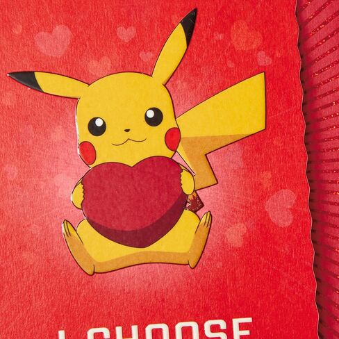 Hallmark Pokémon Valentines Day Card (Pikachu, I Choose You) Anniversary Card, Love Card in Saudi Arabia