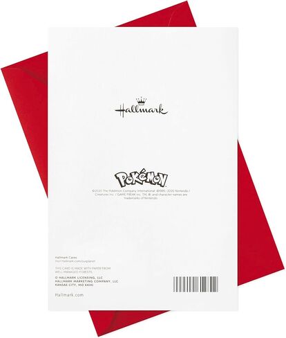 Hallmark Pokémon Valentines Day Card (Pikachu, I Choose You) Anniversary Card, Love Card in Saudi Arabia