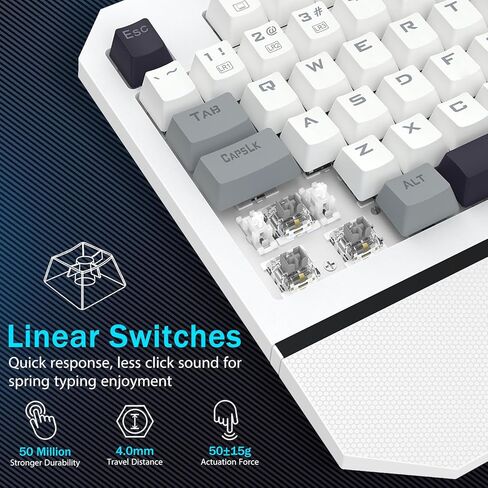 Redragon K558 لوحة مفاتيح ألعاب ميكانيكية سلكية ، قوس قزح LED الخلفية ، مفاتيح زرقاء ، 104 مفاتيح مضادة للضوايا ، راحة المعصم ، إطار معدني ، مفاتيح متينة لأجهزة الكمبيوتر MAC Xbox in Saudi Arabia