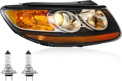 TODO Headlights Assembly Compatible with Hyundai Santa Fe 2007 2008 2009, Headlights Assembly w/Bulbs Driver and Passenger Side (LH&RH) Headlamps Replacement Santa Fe 07-09 in Saudi Arabia