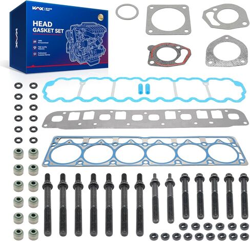 Kax HS26332PT Cylinder Head Gasket Kit/Set متوافق مع 2007-2017 Patriot ، 2009-2019 Journey ، 2007-2017 Compass ، 2008-2014 Avenger ، 2011-2014 200 ، Sebring Journey Caliber for 2.4L Engine in Kuwait